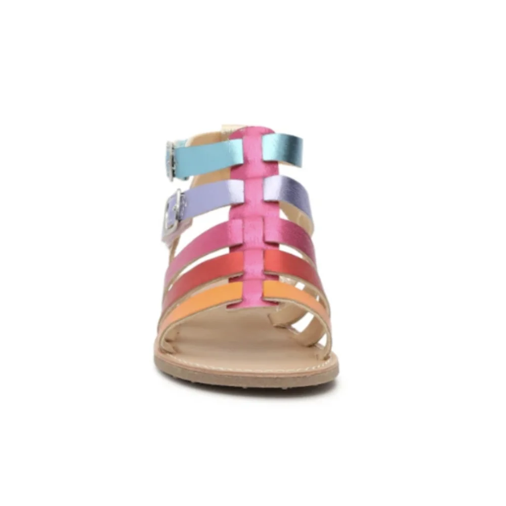 NIB Kelly & Katie Chloe Gladiator Rainbow Sandal Size 12T